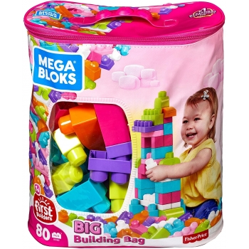 Gran bolsa rosa para construir Mega blocks