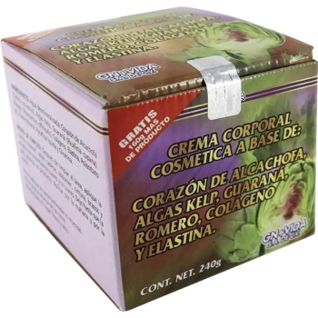 CREMA CORPORAL COSMETICA A BASE DE CORAZÓN DE ALCACHOFA