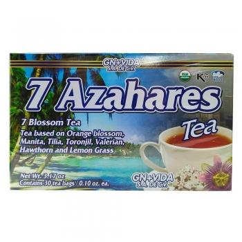 7 AZAHARES HERBAL TEA WITH 30 SAQUETS