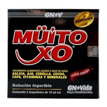 AMP. MÜITO XO DUODOSIS reforzada con guaraná, a base de fruto la pasión,ajo