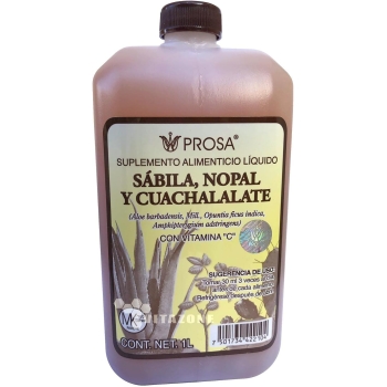 BEBIDA DE SABILA, NOPAL Y CUACHALALATE 1 LT