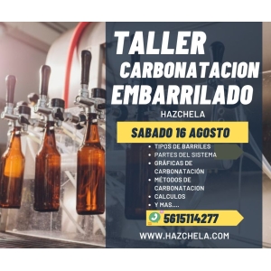 TALLER DE CARBONATACION Y EMBARRILADO  16 AGOSTO 25