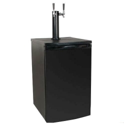 full-size-dual-tap-kegerator-draft-beer-dispenser-black