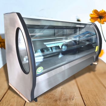 vitrina-marca-masser-modelo-2000-ea-vidrio-curvo-dos-metros-entrepanos-fijos-en-acero-inoxidable-blanca