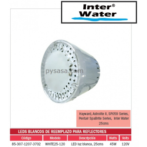 LED de Remplazo de Alta Intensidad White25-120, marca Inter Water