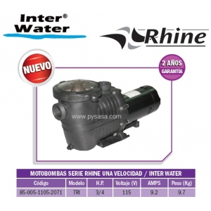 Motobomba RHINE, 3/4 HP, Modelo 7RI  - Inter Water