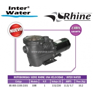 Motobomba RHINE, 1HP, Modelo 10RI  - Inter Water