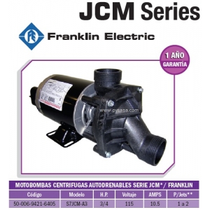 Motobomba JCM 3/4 HP, Modelo S7JCM-A3 - Franklin Electric