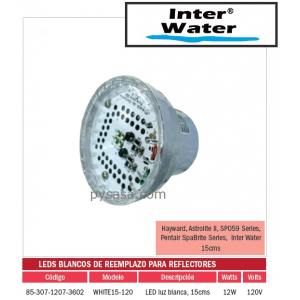 LED de Remplazo de Alta Intensidad White15-120, marca Inter Water