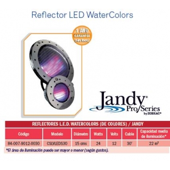 reflector-led-watercolors-modelo-cslvleds30-jandy