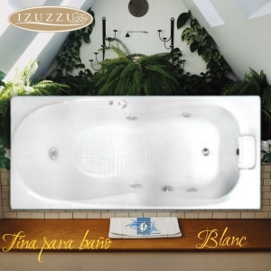 Tina para empotrar marca Izuzzu, modelo Blanc